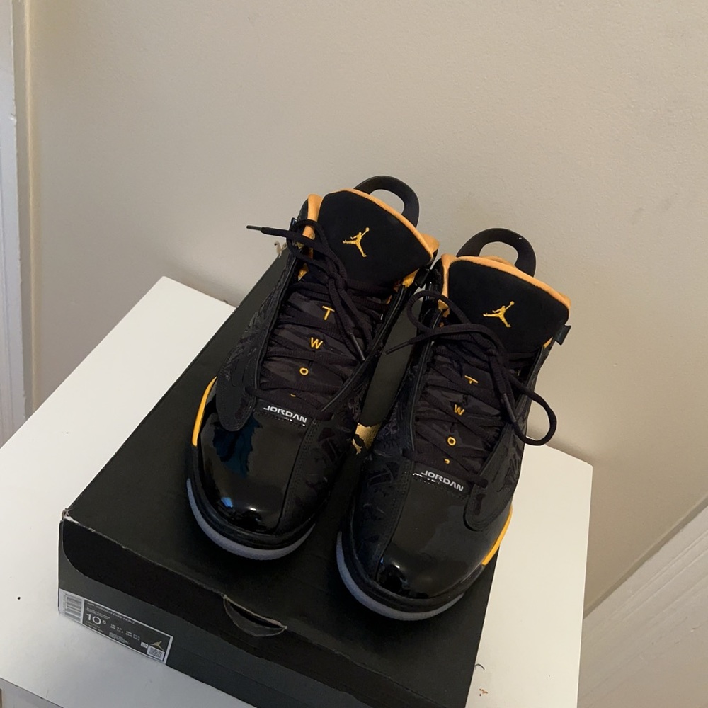 Air Jordan Dub Zero Black/Taxi-White Mens